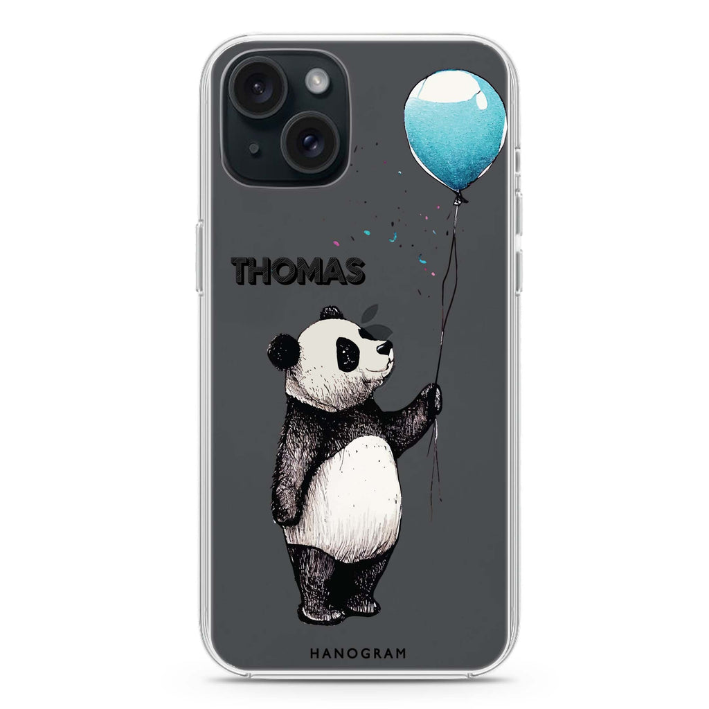 Little Panda iPhone 15 plus 水晶透明保護殼