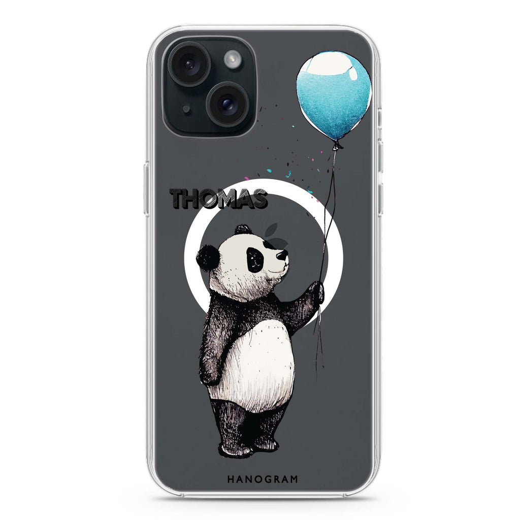 Little Panda iPhone 15 Magsafe 兼容水晶透明保護殼