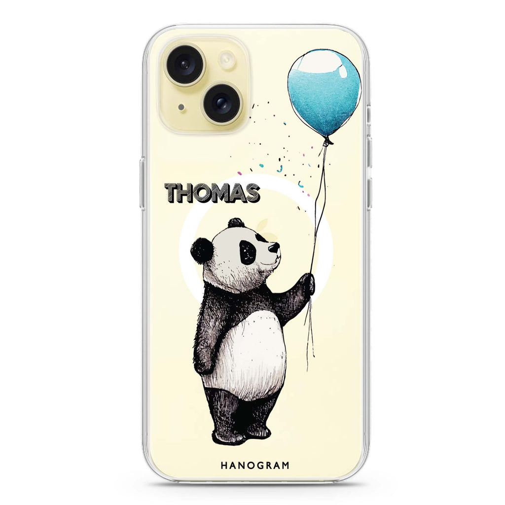 Little Panda iPhone 15 Plus Magsafe 兼容水晶透明保護殼