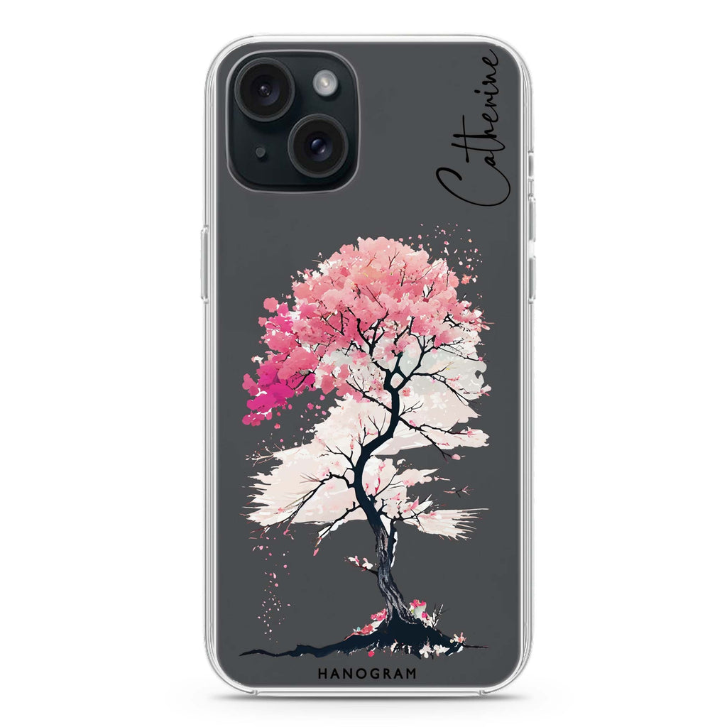 A Cherry tree iPhone 15 水晶透明保護殼