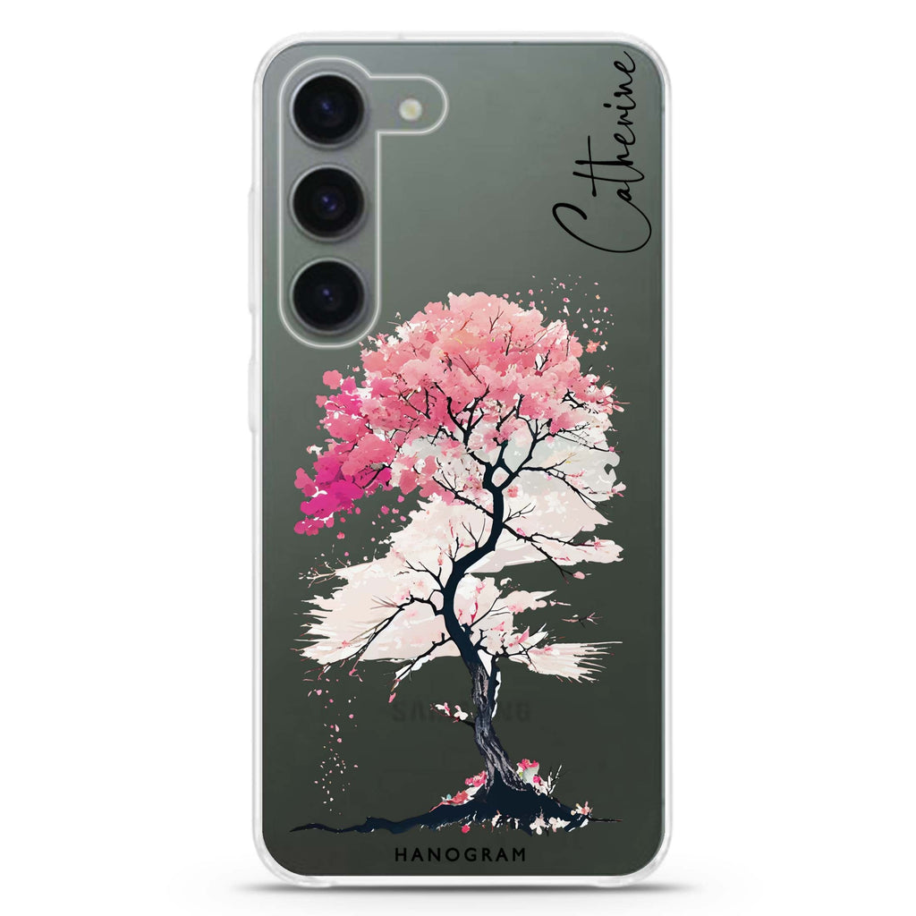 A Cherry tree Samsung Galaxy 水晶透明保護殼
