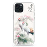 Pines & cranes iPhone 15 Plus Magsafe 兼容水晶透明保護殼