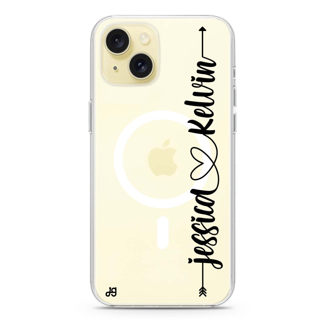 Custom iPhone 15 Magsafe 兼容水晶透明保護殼
