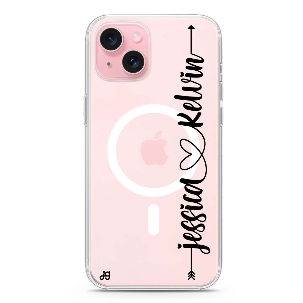 Custom iPhone 15 Plus Magsafe 兼容水晶透明保護殼