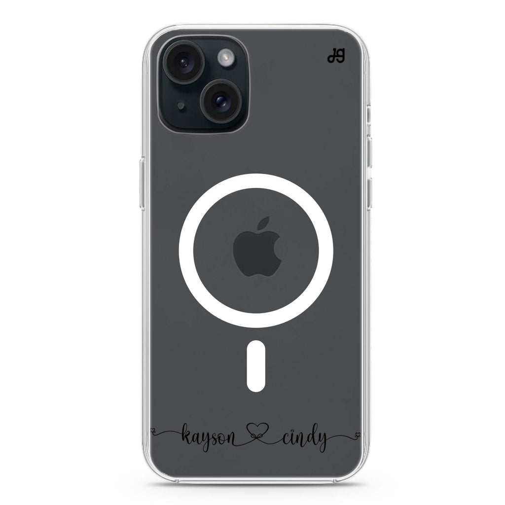 Custom iPhone 15 Plus Magsafe 兼容水晶透明保護殼