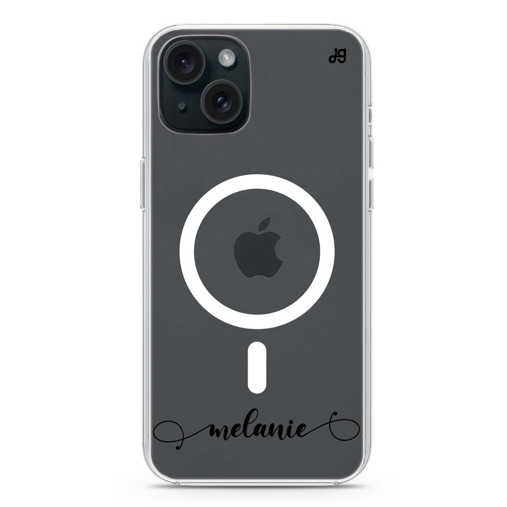 Custom iPhone 15 Plus Magsafe 兼容水晶透明保護殼