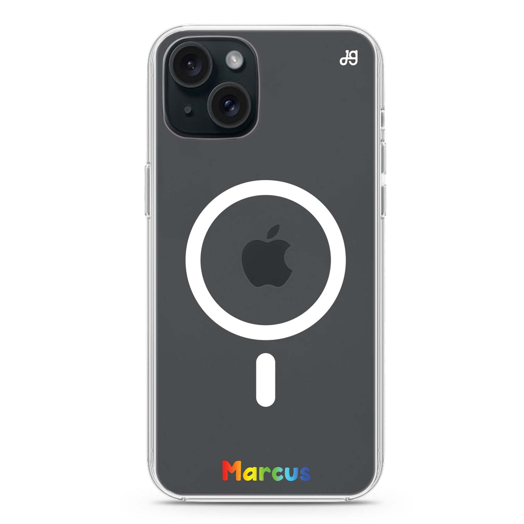 Custom iPhone 15 Plus Magsafe 兼容水晶透明保護殼