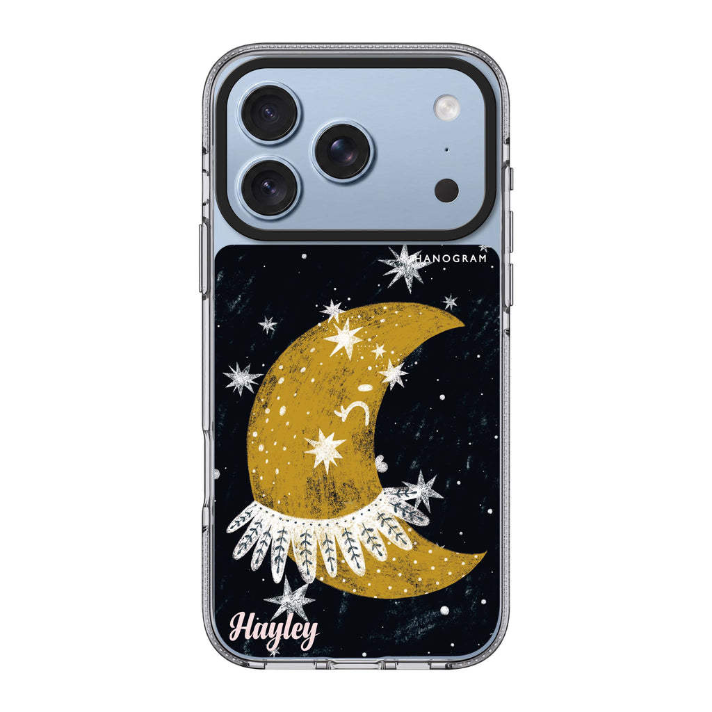 Cute Half Moon 水晶透明保護殼