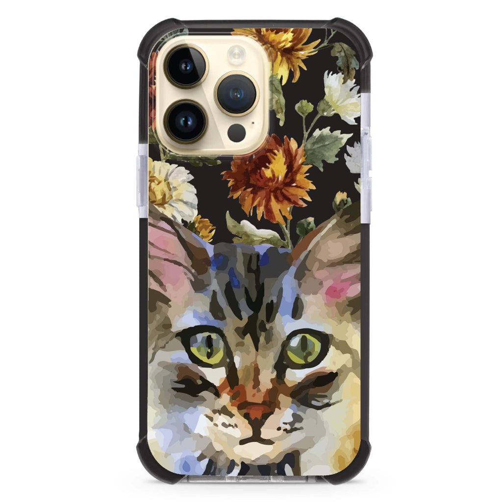 Watercolour Cat iPhone Magsafe 兼容超強防摔保護殼