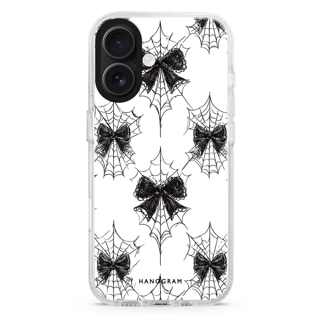 Gothic Web Lace Magsafe 兼容水晶透明保護殼