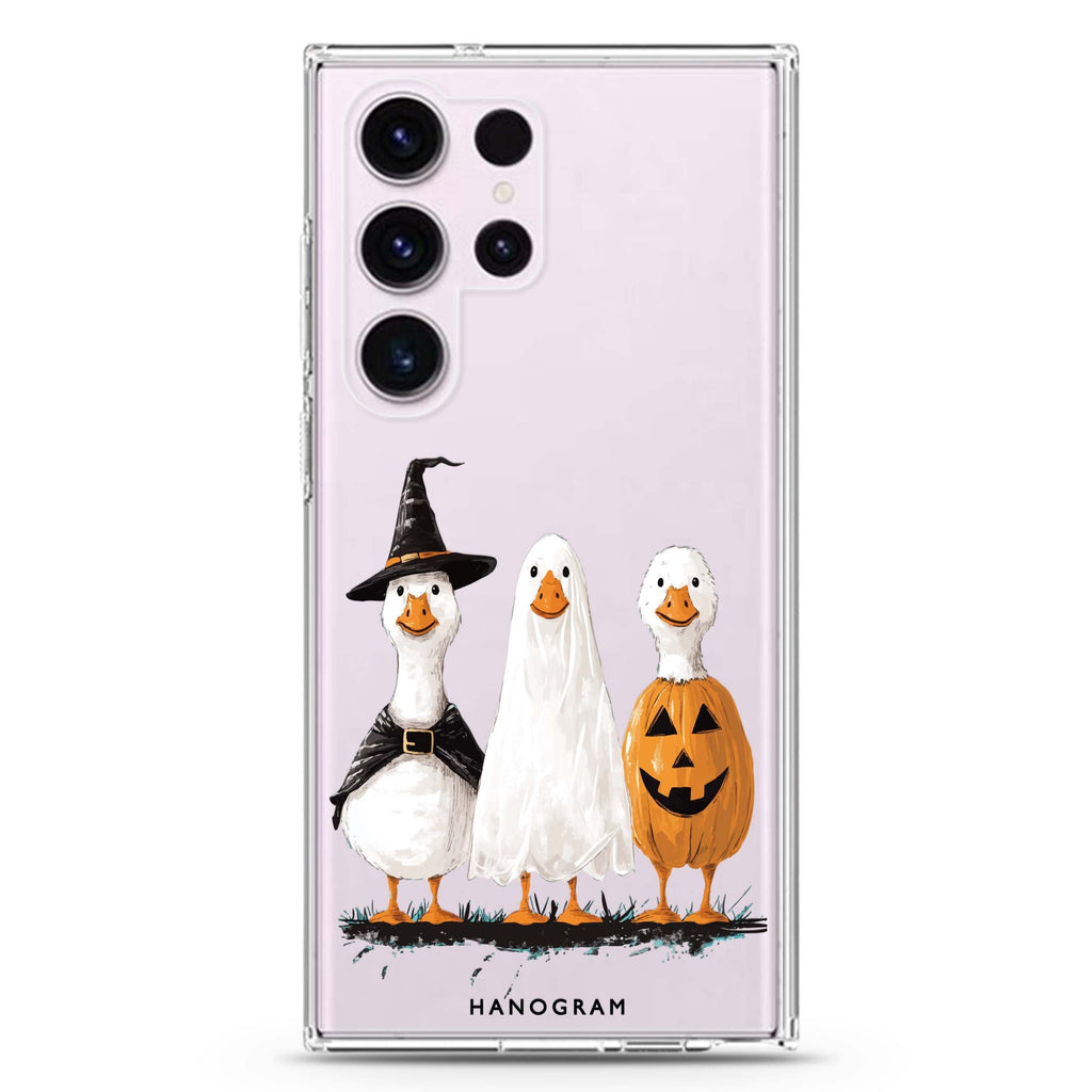 Goosey Ghouls Samsung Galaxy Ultra 透明保護殼，適用 S26/S25/S24/S23 Ultra，圖1