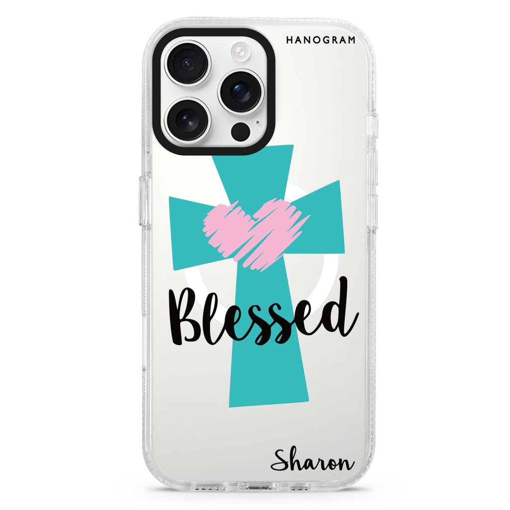 Blessed Magsafe 兼容水晶透明保護殼