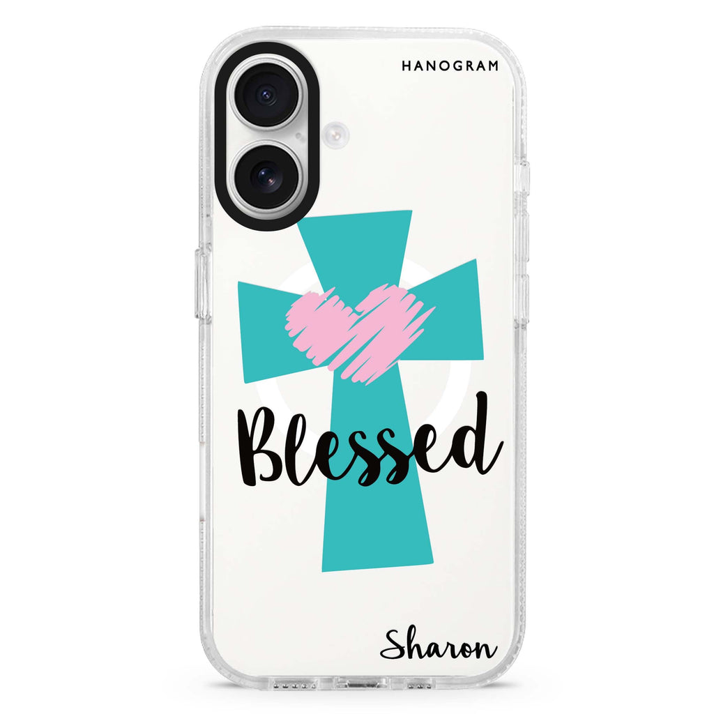 Blessed Magsafe 兼容水晶透明保護殼
