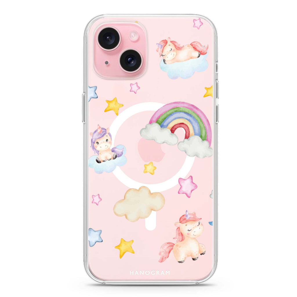 Magic Mane Marvels iPhone 15 Plus Magsafe 兼容水晶透明保護殼