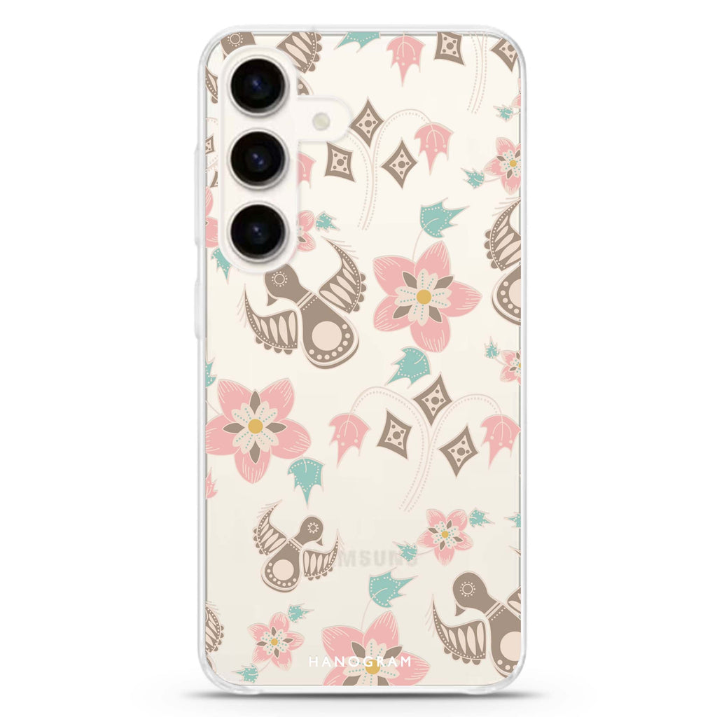 Tweet Treats Samsung Galaxy S26/S25/S24 水晶透明保護殼正面展示