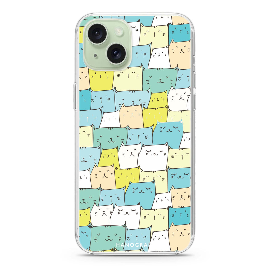 Kitty Chirps iPhone 15 Plus Magsafe 兼容水晶透明保護殼