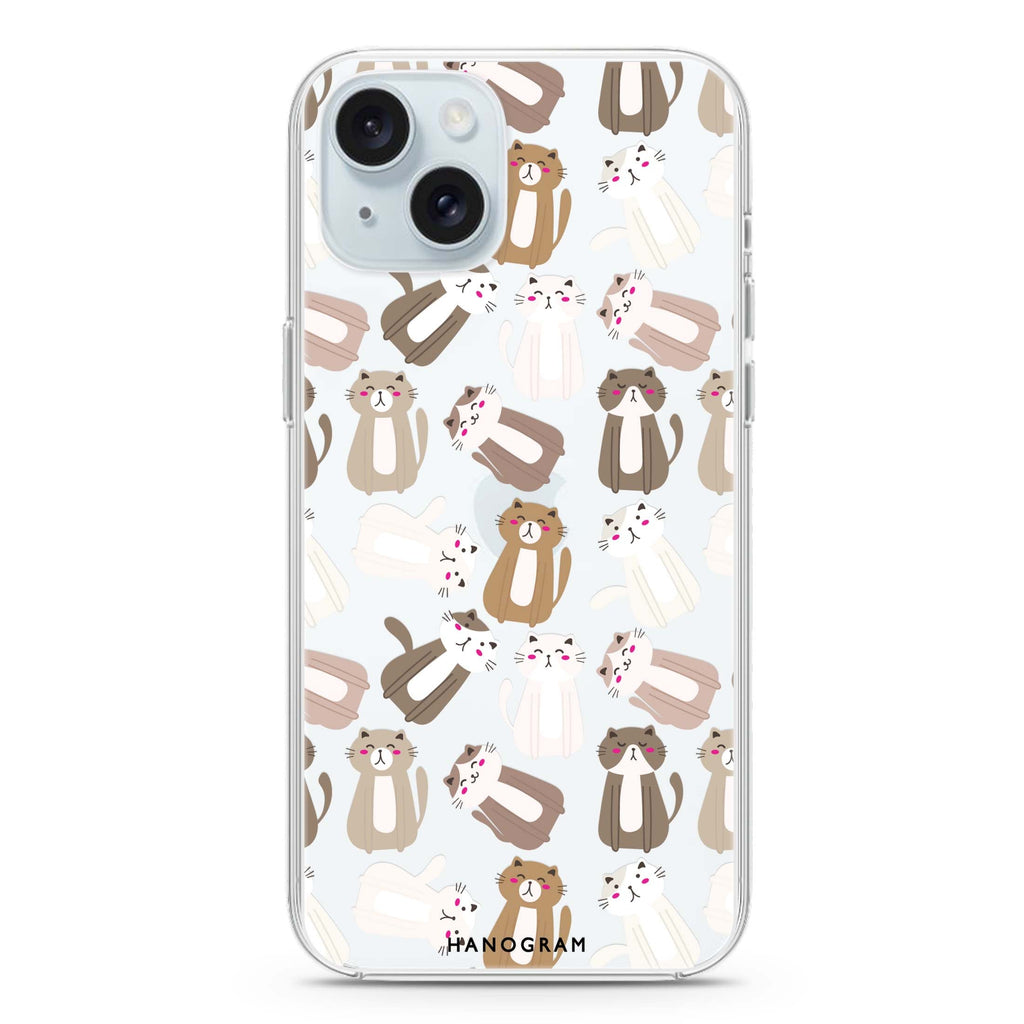 PurrPattern Perfection iPhone 15 plus 水晶透明保護殼