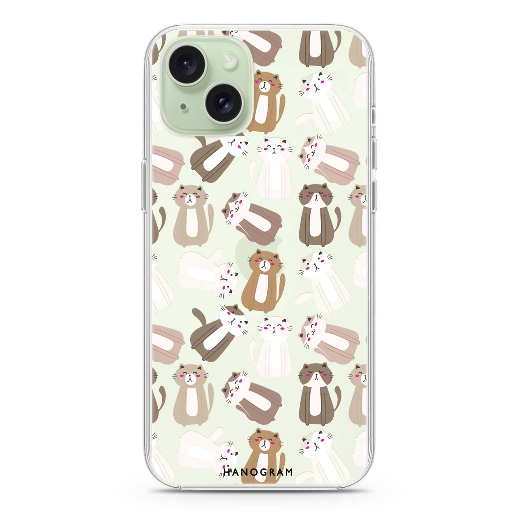PurrPattern Perfection iPhone 15 水晶透明保護殼
