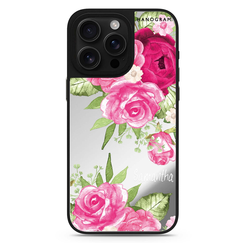Watercolor Rose 鏡面手機殼