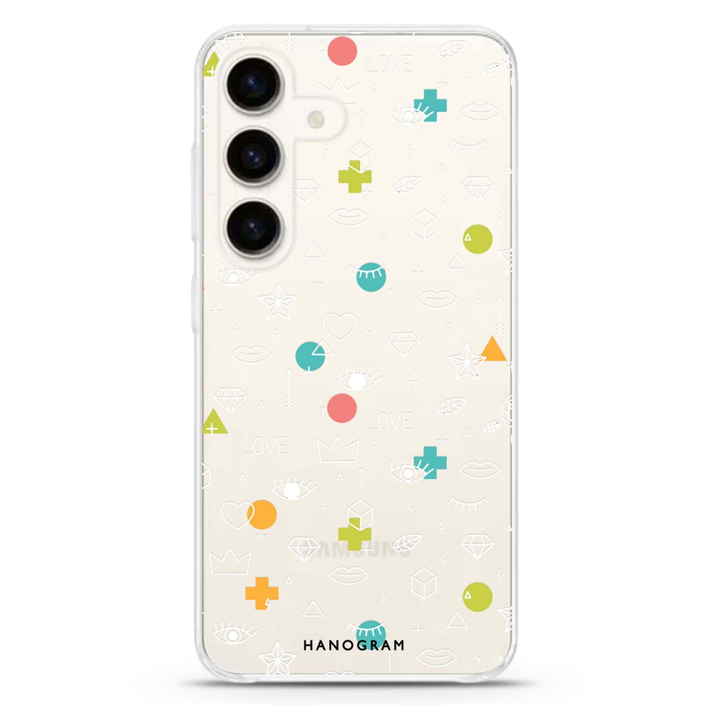 Affection Array Samsung Galaxy S26/S25/S24 水晶透明保護殼正面展示