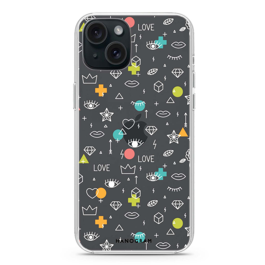 Affection Array iPhone 15 plus 水晶透明保護殼