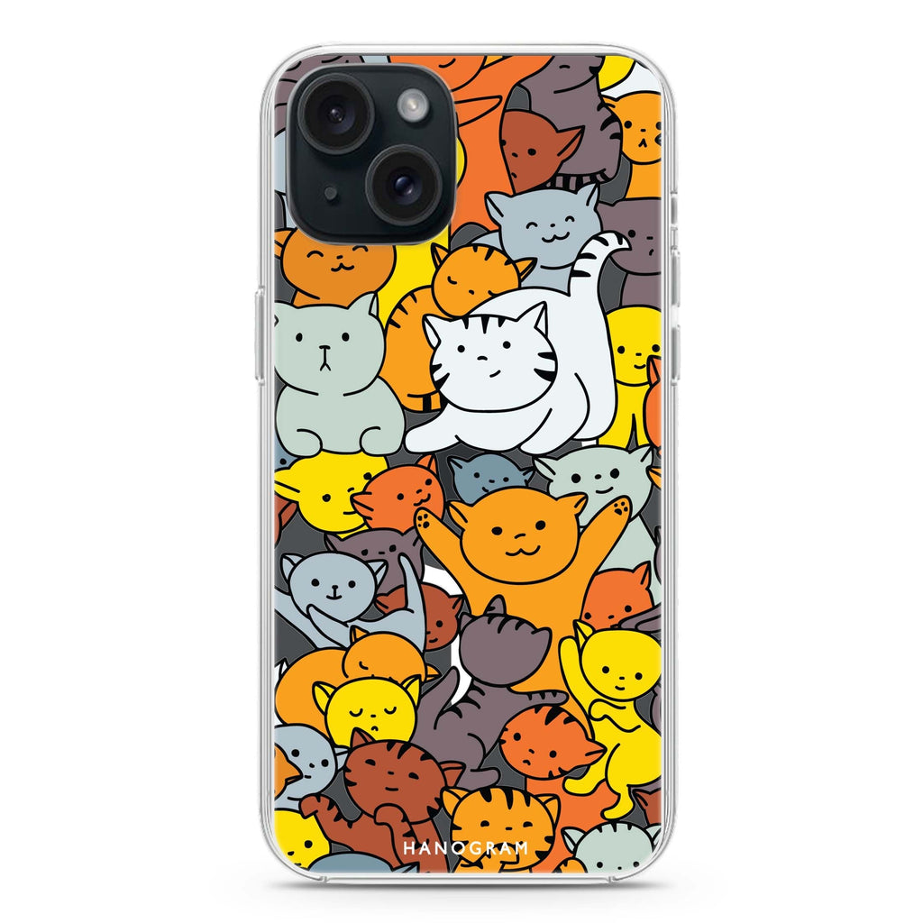 Meow Mates iPhone 15 Plus Magsafe 兼容水晶透明保護殼