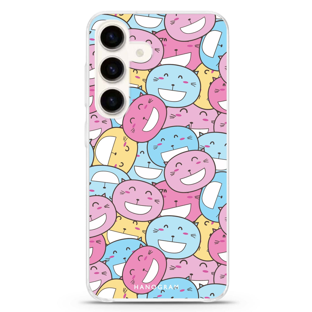 Furry Features Samsung Galaxy S26/S25/S24 水晶透明保護殼正面展示
