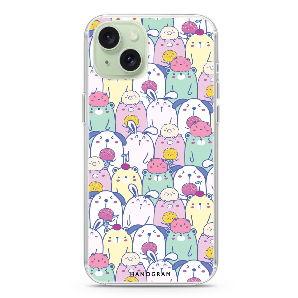Charm Critters iPhone 15 Plus Magsafe 兼容水晶透明保護殼