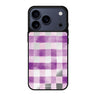 Lavender Checks 紫色花卉 iPhone 17 Pro Max 鏡面手機殼主圖