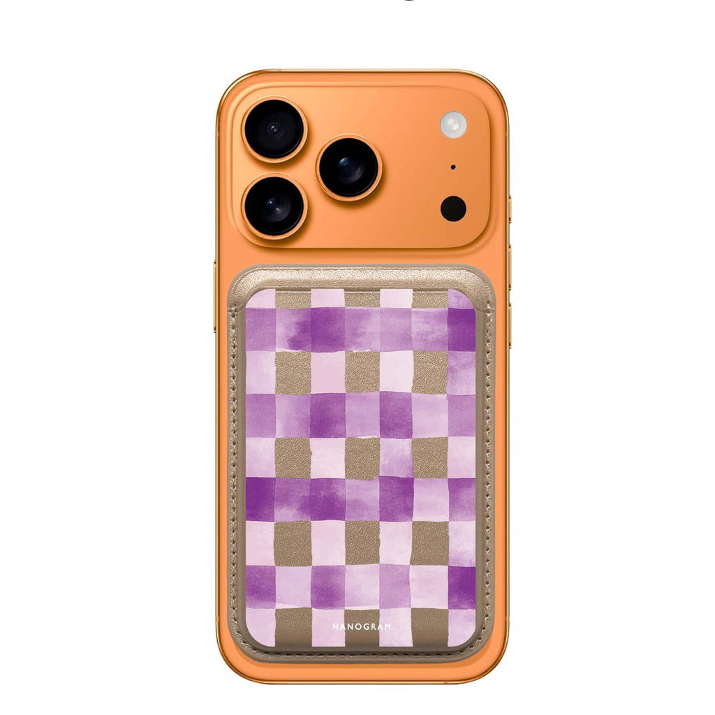 Lavender Checks Magsafe 卡套