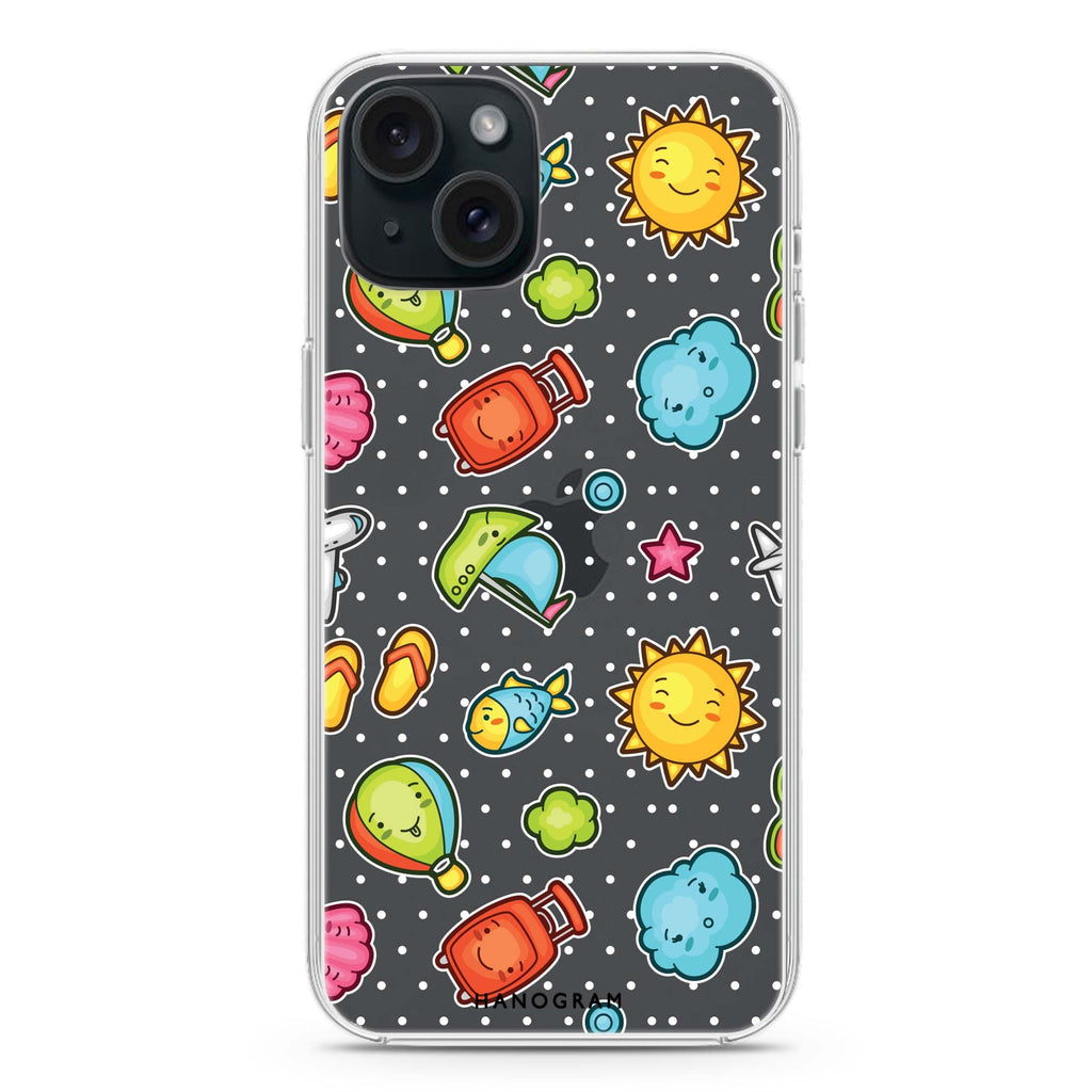 Animagic Adorables iPhone 15 plus 水晶透明保護殼