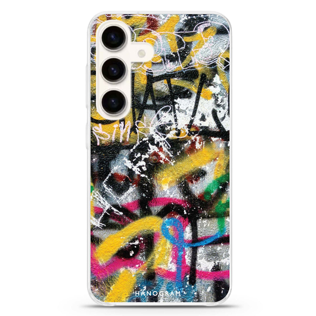 Colorful Canvases Samsung Galaxy S26/S25/S24 水晶透明保護殼正面展示