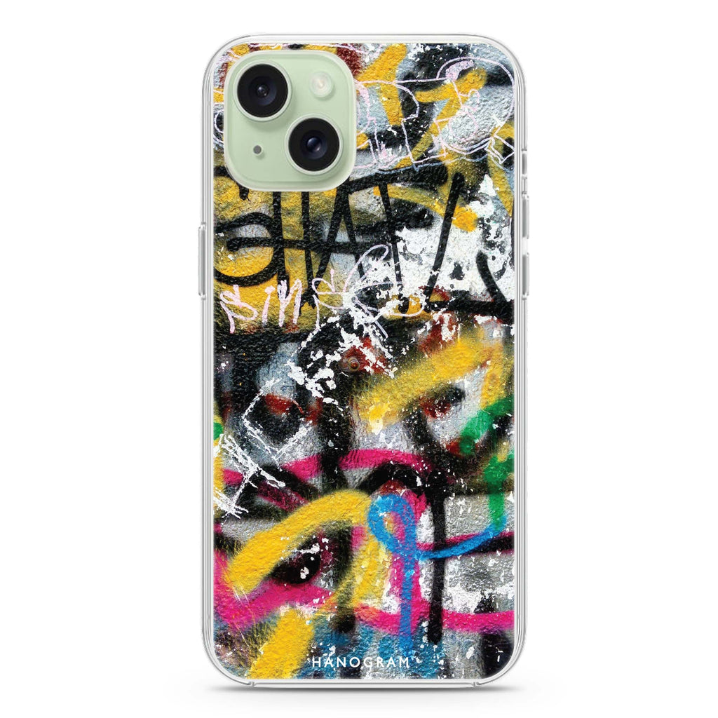 Colorful Canvases iPhone 15 Magsafe 兼容水晶透明保護殼