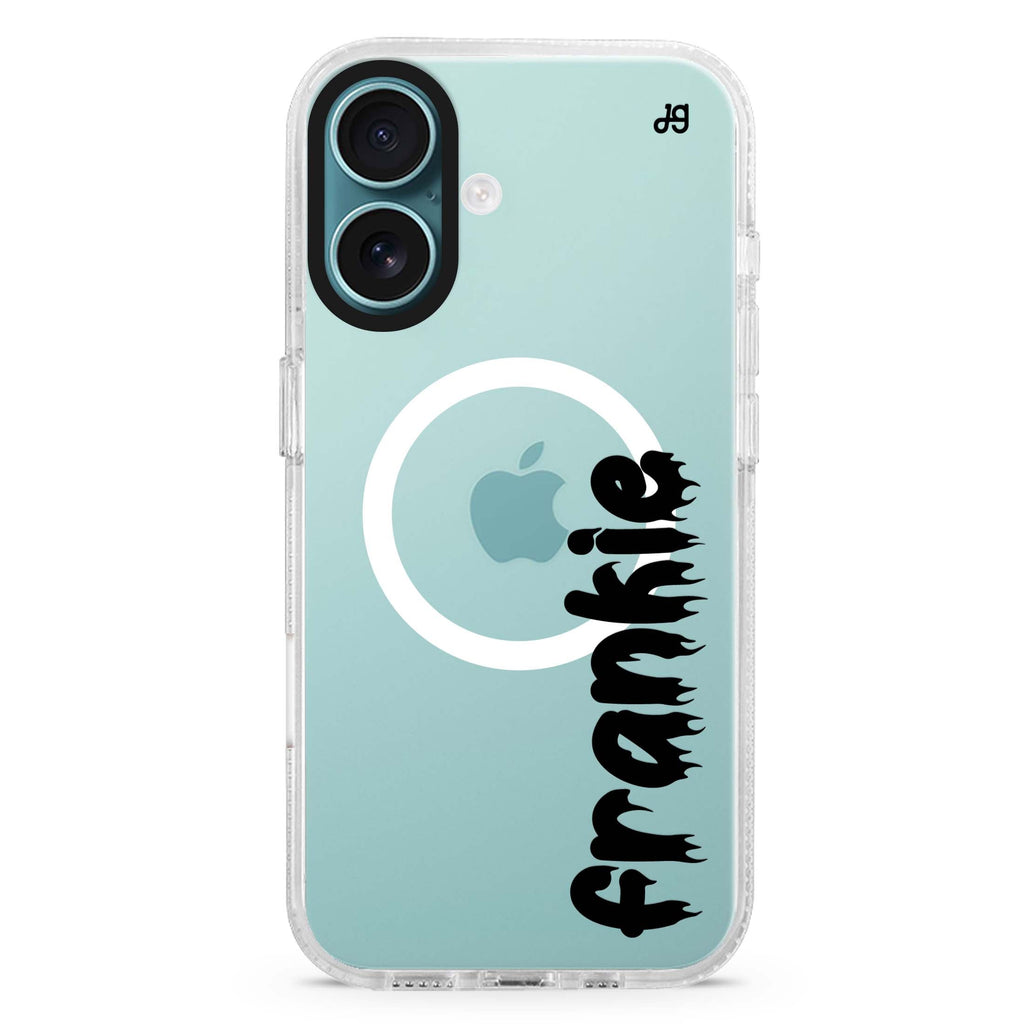 Haunted Name Glow Magsafe 兼容水晶透明保護殼