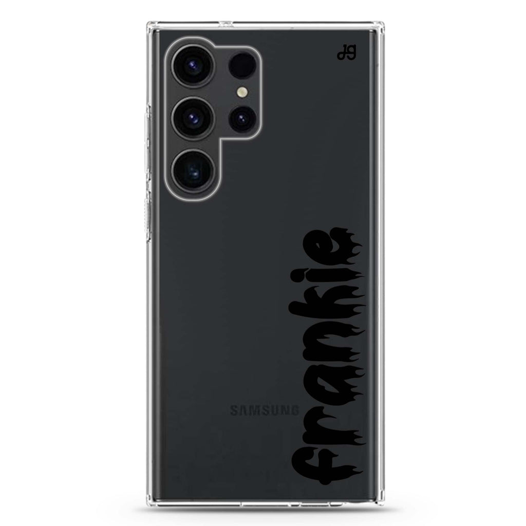 Haunted Name Glow Samsung Galaxy Ultra 可加名字透明保護殼，適用 S26/S25/S24/S23 Ultra，圖1