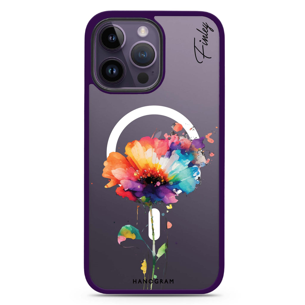 A Beautiful Watercolour Flower Magsafe 兼容防衝擊保護殼