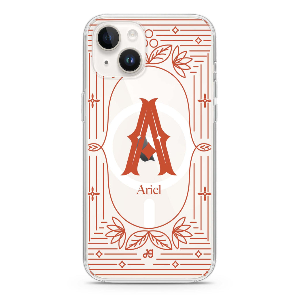 Artistic Monogram I Magsafe 兼容水晶透明保護殼