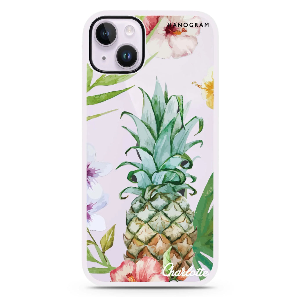 Pineapple & Floral iPhone 15 Plus 防衝擊保護殼