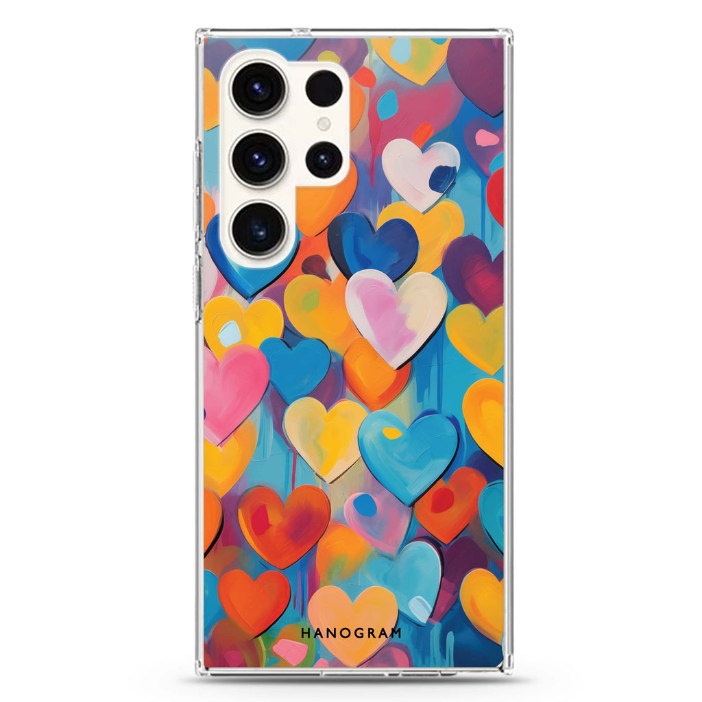 Heartflow Elegance Samsung Galaxy Ultra 透明保護殼，適用 S26/S25/S24/S23 Ultra，圖1