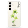 Trinity Blossom Samsung Galaxy S26/S25/S24 可加名字水晶透明保護殼正面展示