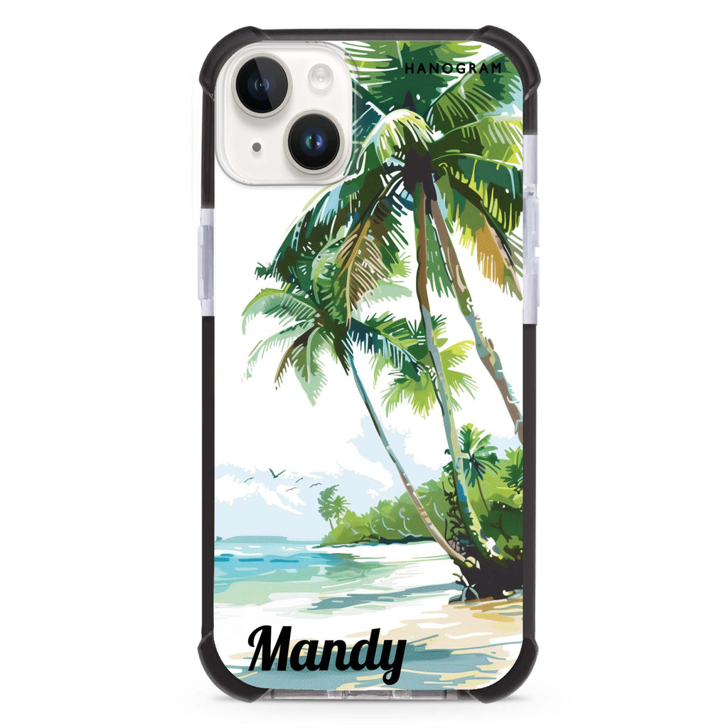 Tropical Tranquility iPhone 15 Plus Magsafe 兼容超強防摔保護殼