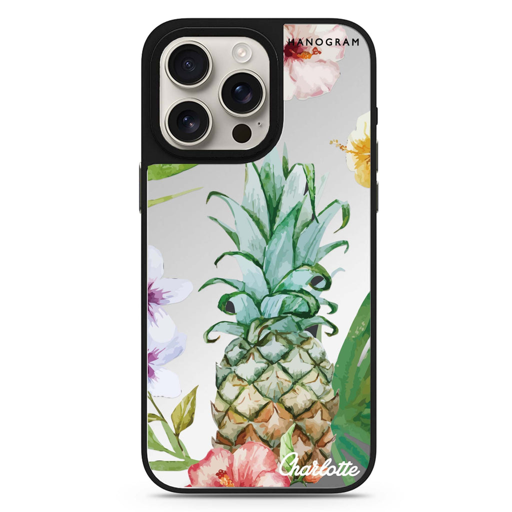 Pineapple & Floral 鏡面手機殼