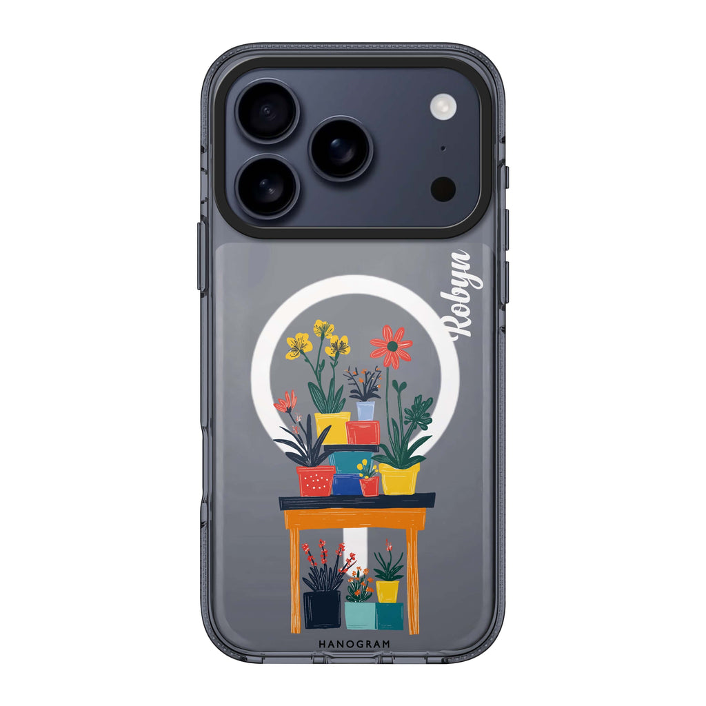 Color Stand iPhone 17 Pro Max MagSafe 水晶透明保護殼 插畫圖案設計 可自訂名字及字色 圖1