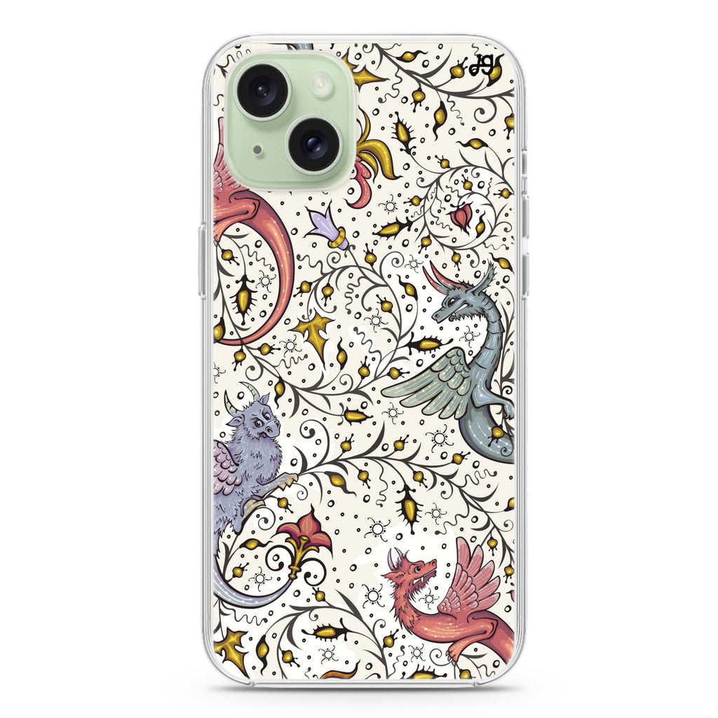 Dragon Delights iPhone 15 Plus Magsafe 兼容水晶透明保護殼