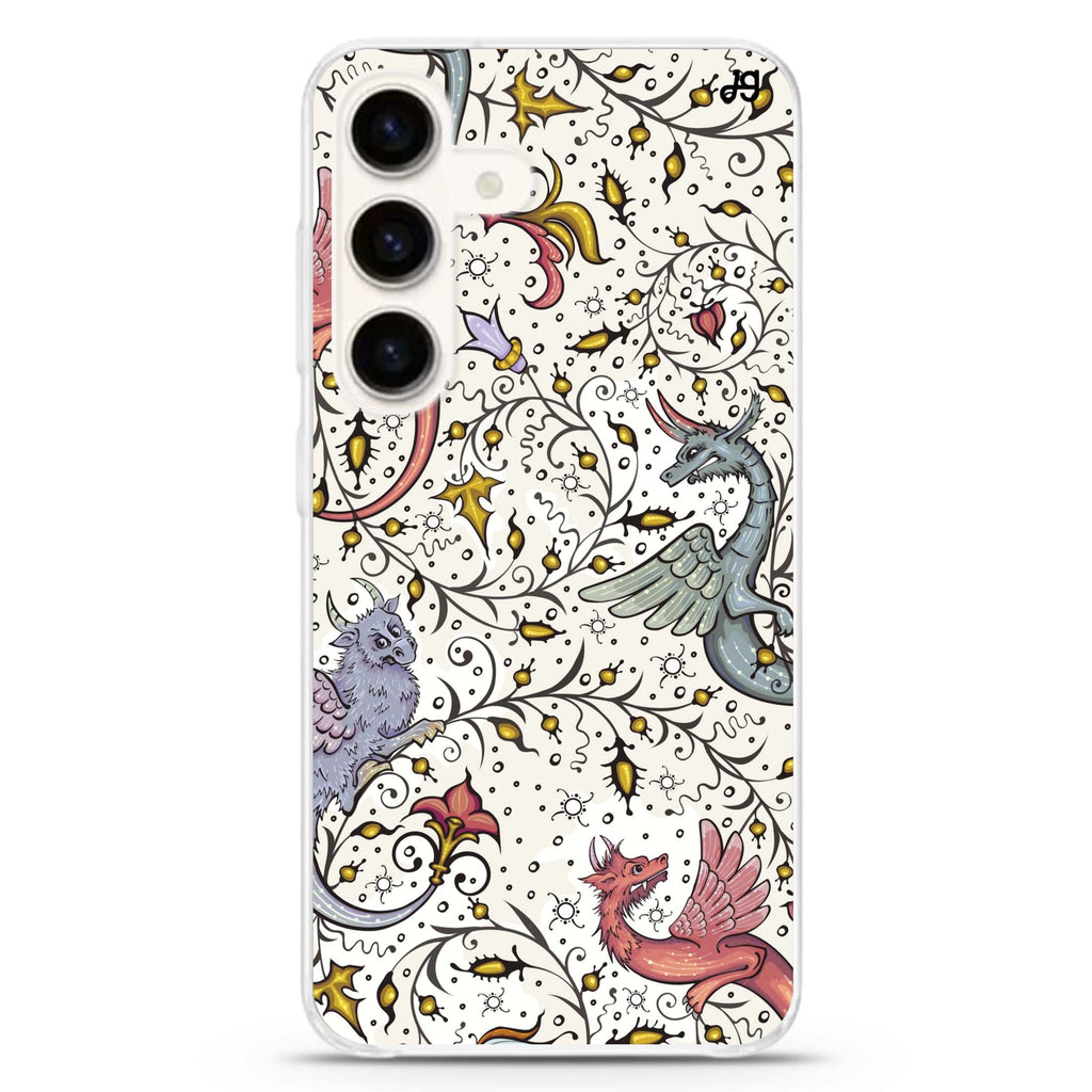 Dragon Delights Samsung Galaxy S26/S25/S24 水晶透明保護殼正面展示