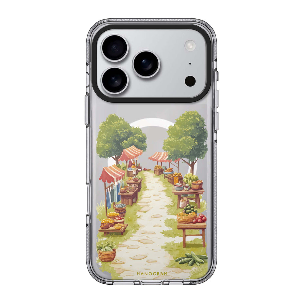 Market Lane iPhone 17 Pro Max MagSafe 水晶透明保護殼 旅行圖案設計 圖1