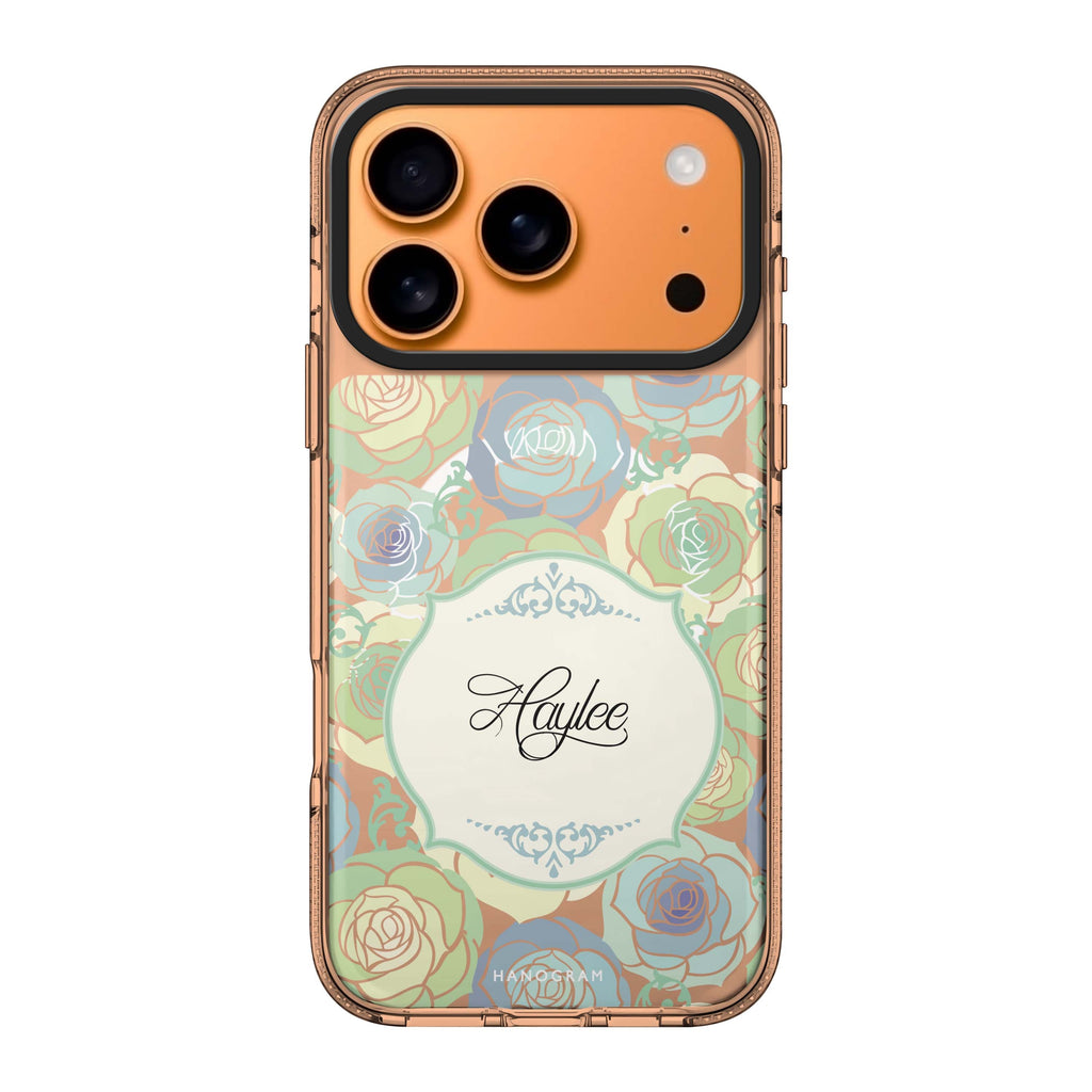Art of Rose I iPhone 17 Pro Max MagSafe 水晶透明保護殼 花卉圖案設計 可自訂名字 圖1