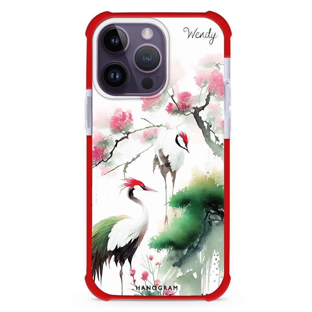 Pines & cranes iPhone Magsafe 兼容超強防摔保護殼