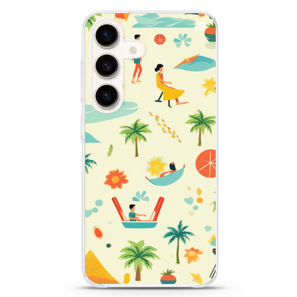 Joyful Play Samsung Galaxy S26/S25/S24 水晶透明保護殼正面展示