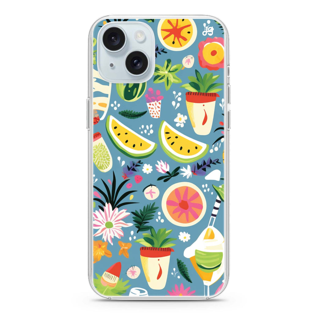 Tropical Treats iPhone 15 plus 水晶透明保護殼